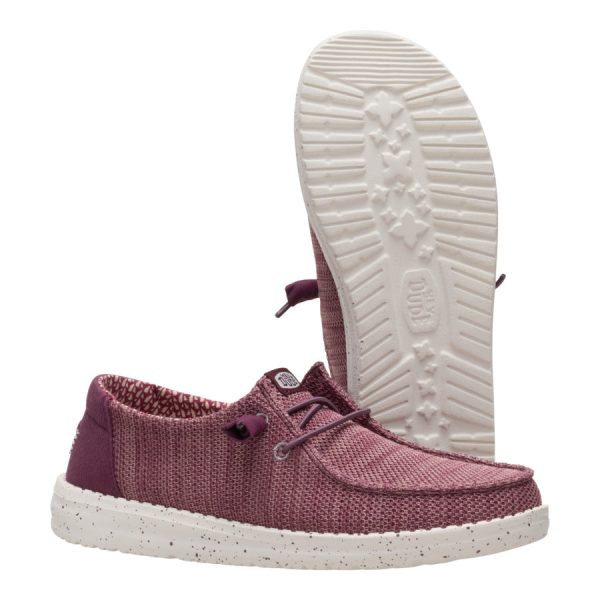 Wendy Stretch Sox - Burgundy