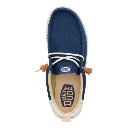 Wally Craft Linen - White/Sargasso Blue - Image 7