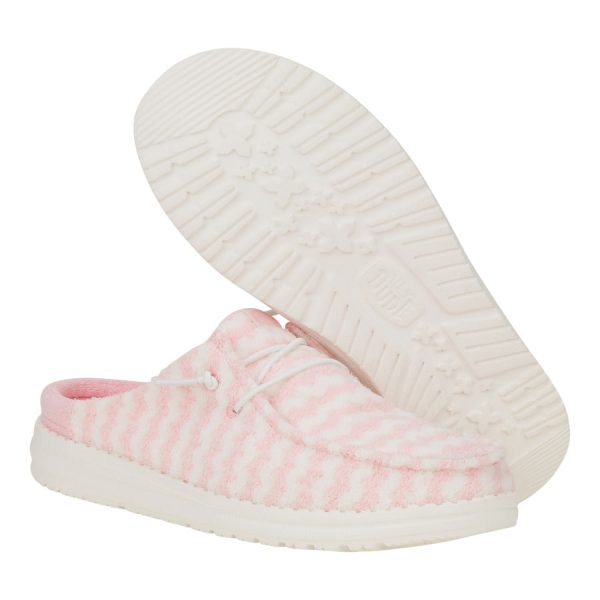Wendy Slip Terry Stripe - Stripe Pink/White