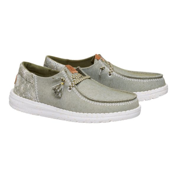 Wendy Funk Embroidered Floral - Olive