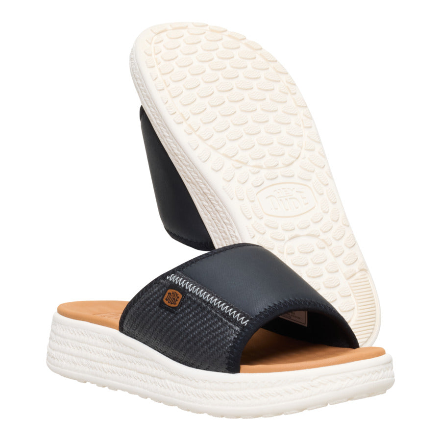 Tide Espadrille Slide - Black/Egret - Image 3