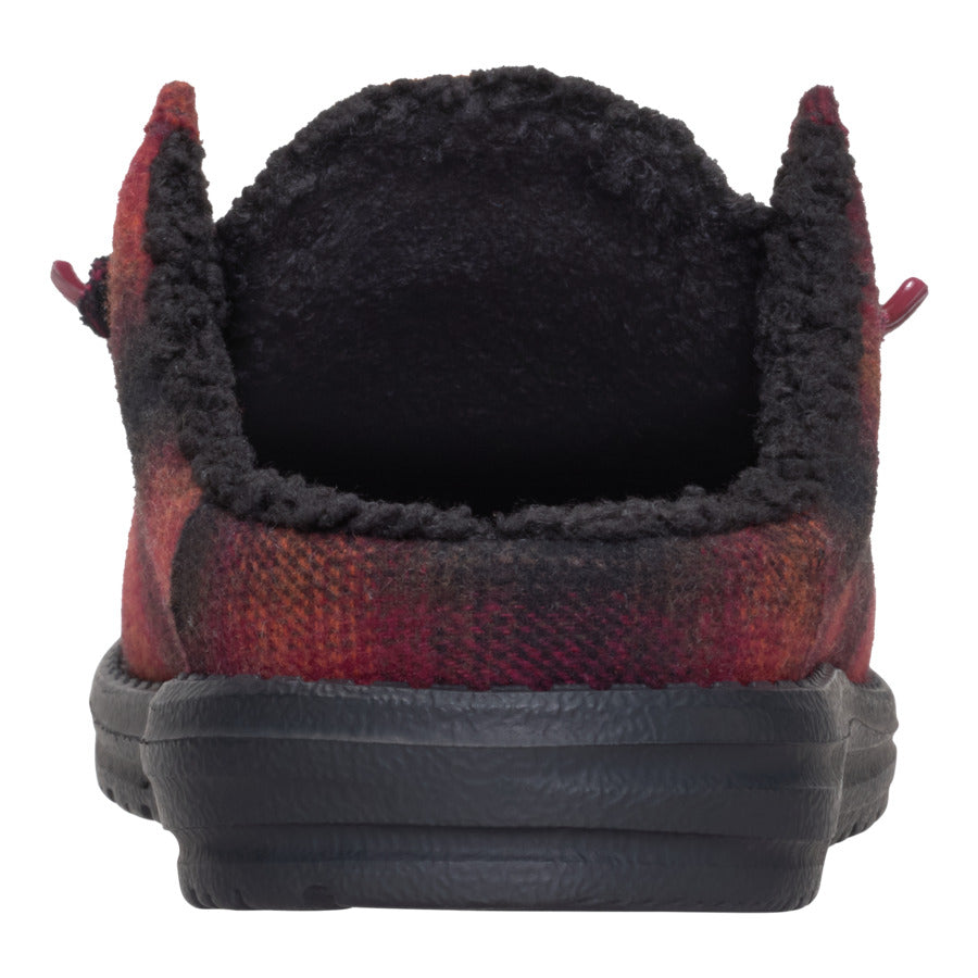 Wally Slip Cozy Plaid - Red Plaid/Black - Image 5